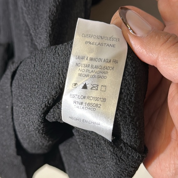 Black Ruffled Dress - Picture 6 of 7